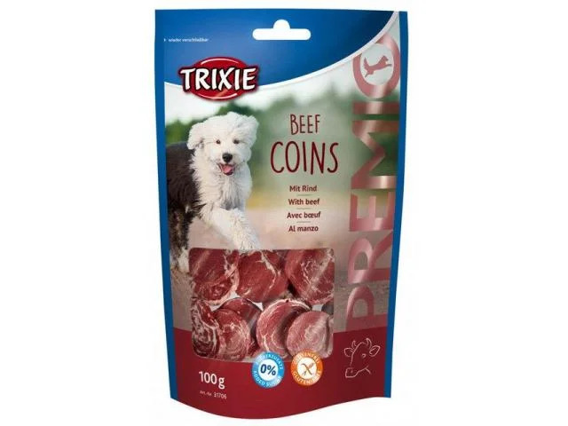 1040198 Trixie Beef Coins лакомство для собак с говядиной, 100 г — изображение 1