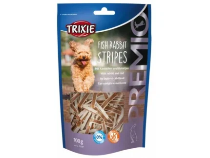 Trixie Fish Rabbit Stripes лакомство для собак с кроликом и треской, 100 г
