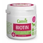 Canvit Biotin витамины для укрепления кожи и против выпадения шерсти для собак до 25 кг, 100 табл.