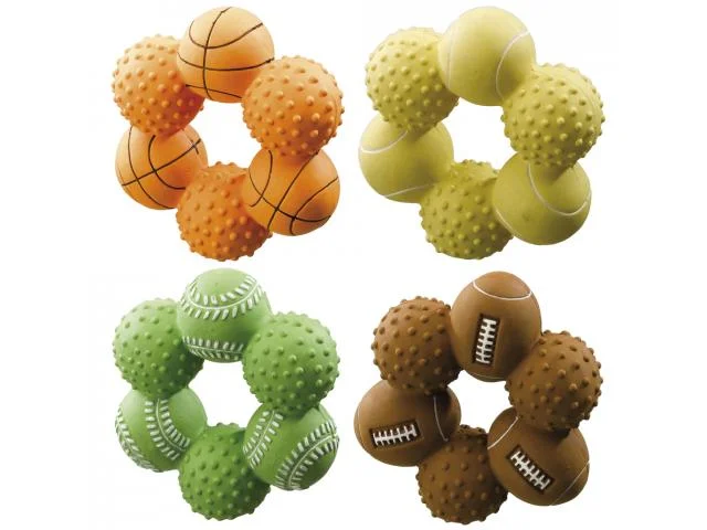 1060146 Ferpalst PA 5542 игрушка-цветок из латекса для собак, 9,5 x 9,5 x 3,5 см — изображение 1