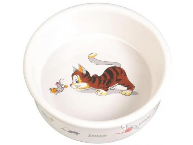 1090192 Trixie керамическая миска для кошек 0,25 л/ 11 см — изображение 1