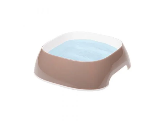 1090231 Ferplast Glam S Dove Grey пластиковая миска для собак и кошек, 15 x 13,5 x 5 см, 0,4 л — изображение 1