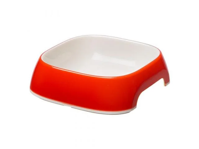 1090237 Ferplast Glam M Red пластиковая миска для собак и кошек, 20 x 18,5 x 6 см, 0,75 л — изображение 1