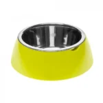 Ferplast JOLIE М металическая миска на пластиковой подставке, зеленая, 20 х 6,7 см, 0,85 л