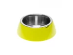 Ferplast JOLIE S plastik dayaq üzərində metal qab, yaşıl, 17.1 x 5.5 sm, 0.5 l
