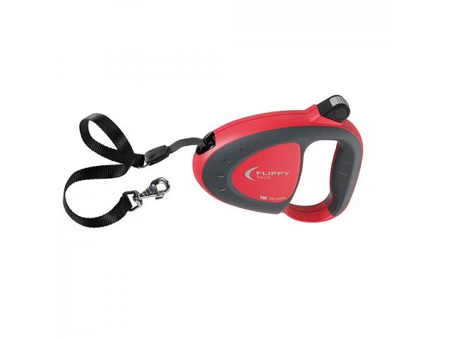 1110578 Ferplast Flippy Tech Tape поводок-рулетка для собак с лентой, 16 x 4 x 12 см, размер L, цвет Red — изображение 1