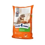 Club 4 Paws сухой корм для взрослых кошек с курицей (на развес)