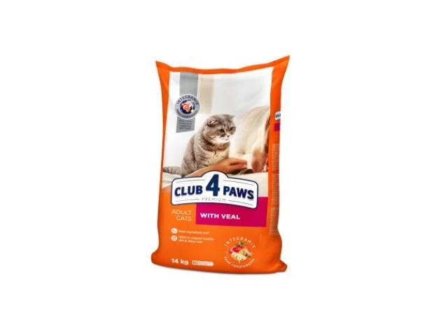 2010115 Club 4 Paws сухой корм для взрослых кошек с мясом (на развес) — изображение 1