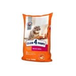 Club 4 Paws сухой корм для взрослых кошек с мясом (целый мешок 14 кг)