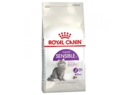 Royal Canin Sensible 1 yaşdan 7 yaşa qədər həssas həzm sistemi olan pişiklər üçün 33 quru yem (toplu)