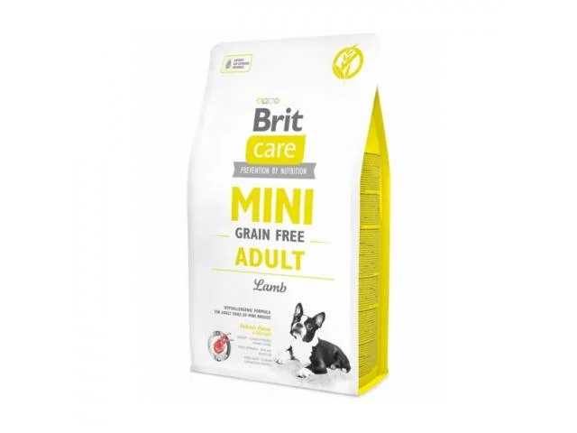 2010234-2 Brit Care Mini Grain Free беззерновой сухой корм для взрослых собак мелких пород с ягнёнком( на развес) — изображение 1