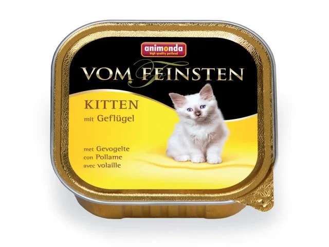 2020045 Vom Feinsten консервы с мясом домашней птицы для котят 100 г — изображение 1