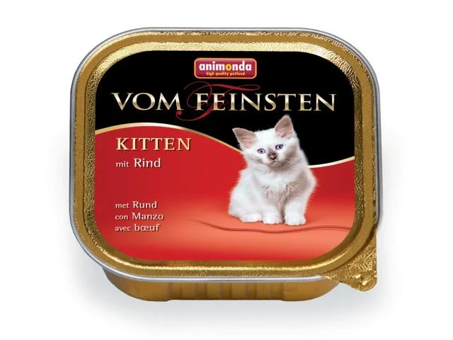 2020056 Vom Feinsten консервы с говядиной для котят 100 г — изображение 1