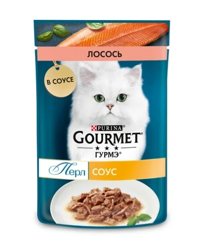 Gourmet Перл нежное филе с лососем в соусе 75 г