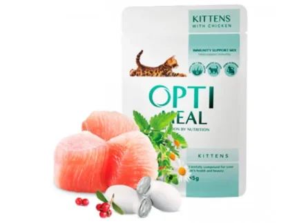 Optimeal для котят с курицей 85 г