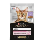 Pro Plan для взрослых кошек с чувствительным пищеварением с индейкой в соусе 85 г