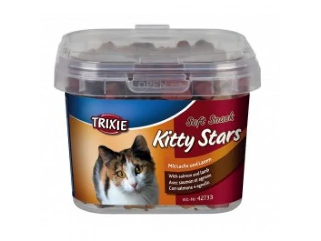 2020273-2 Trixie "Yumşaq Qəlyanaltı Kitty Stars" qızılbalıq və quzu ilə yumşaq pişik şirniyyatları - Şəkil 1