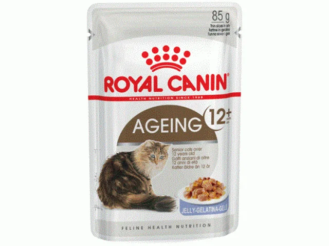 2020274 Royal Canin Ageing +12 измельченные кусочки в соусе для кошек старше 12 лет, 85 г — изображение 1