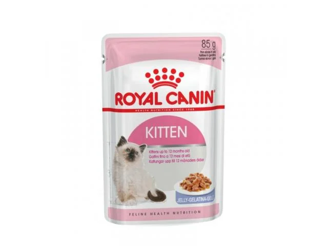 2020285 Royal Canin Kitten 4 aydan 12 aya qədər pişik balaları üçün yaş yem, jele şəklində, 85 q - Image 1
