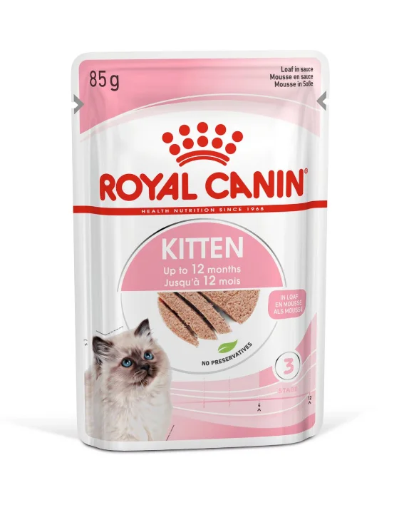 2020286 Royal Canin Kitten влажный корм для котят до 12 месяцев в паштете, 85 г — изображение 1