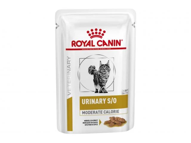 2020295 Royal Canin Urinary S/O yaş pişik yemi urolitiyazın müalicəsi və qarşısının alınması üçün souslu ət ilə, 85 q - Şəkil 1