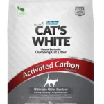 Aktivləşdirilmiş karbonlu pişik ağ topaqlı zibil qutusu 10L