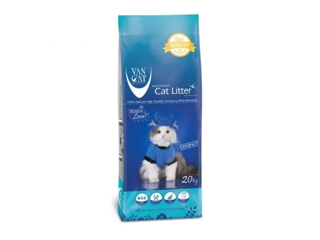20311260 Van Cat натуральный комкующийся наполнитель, 20 кг — изображение 1