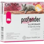 5-8 kq çəkidə olan pişiklər üçün dəyirmi və lent qurdlarına qarşı Profender damcıları 1 pipet 1.12 ml