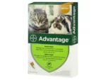 Advantage, 4 kq-a qədər çəkidə olan pişiklərdə və dekorativ dovşanlarda birə infeksiyalarının qarşısının alınması və müalicəsi üçün istifadə olunan bir dərmandır. 1 pipet 0,4 ml-dir.
