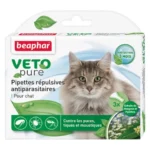 Beaphar Veto Pure pişiklər üçün parazitlərə qarşı biodamcılar, 1 pipet