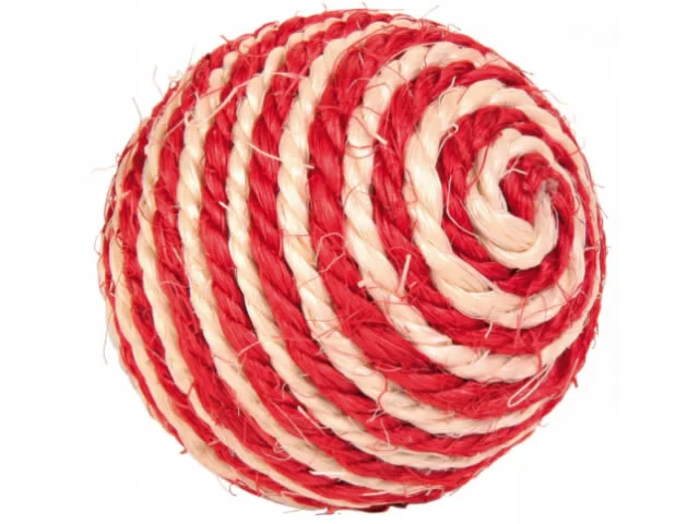 2070058 Trixie веревочный мячик для кошек из сизаля Ø 6,5 см — изображение 1