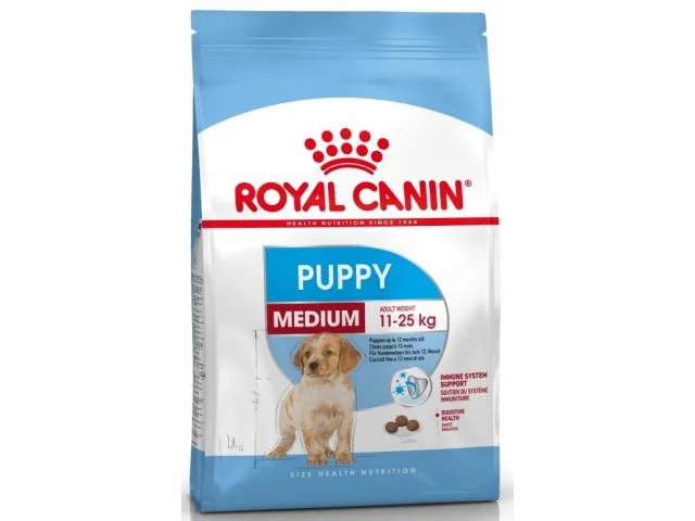 21202160 2 aydan 12 aya qədər orta ölçülü bala itlər üçün Royal Canin Orta ölçülü bala quru yemi (15 kq-lıq çanta) - Image 1