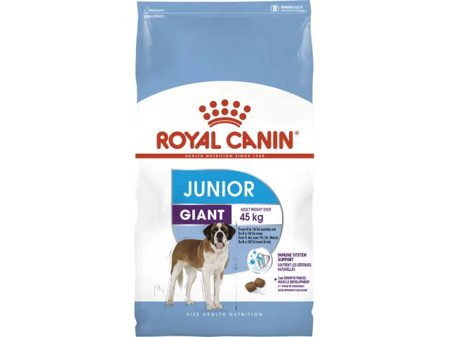 2120264 8 aydan 18/24 aya qədər olan bala itlər üçün Royal Canin Giant Junior quru yemi (toplu) - Şəkil 1