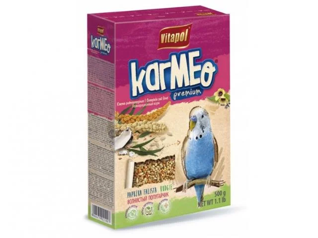 3010018 Vitapol Karmeo Premium полнорационный корм для волнистых попугаев 500 г — изображение 1