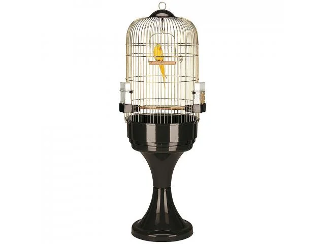 3030056 Ferplast Max 6 Antique Brass Parrot Cage, Ø 53 x 165 sm - Şəkil 1