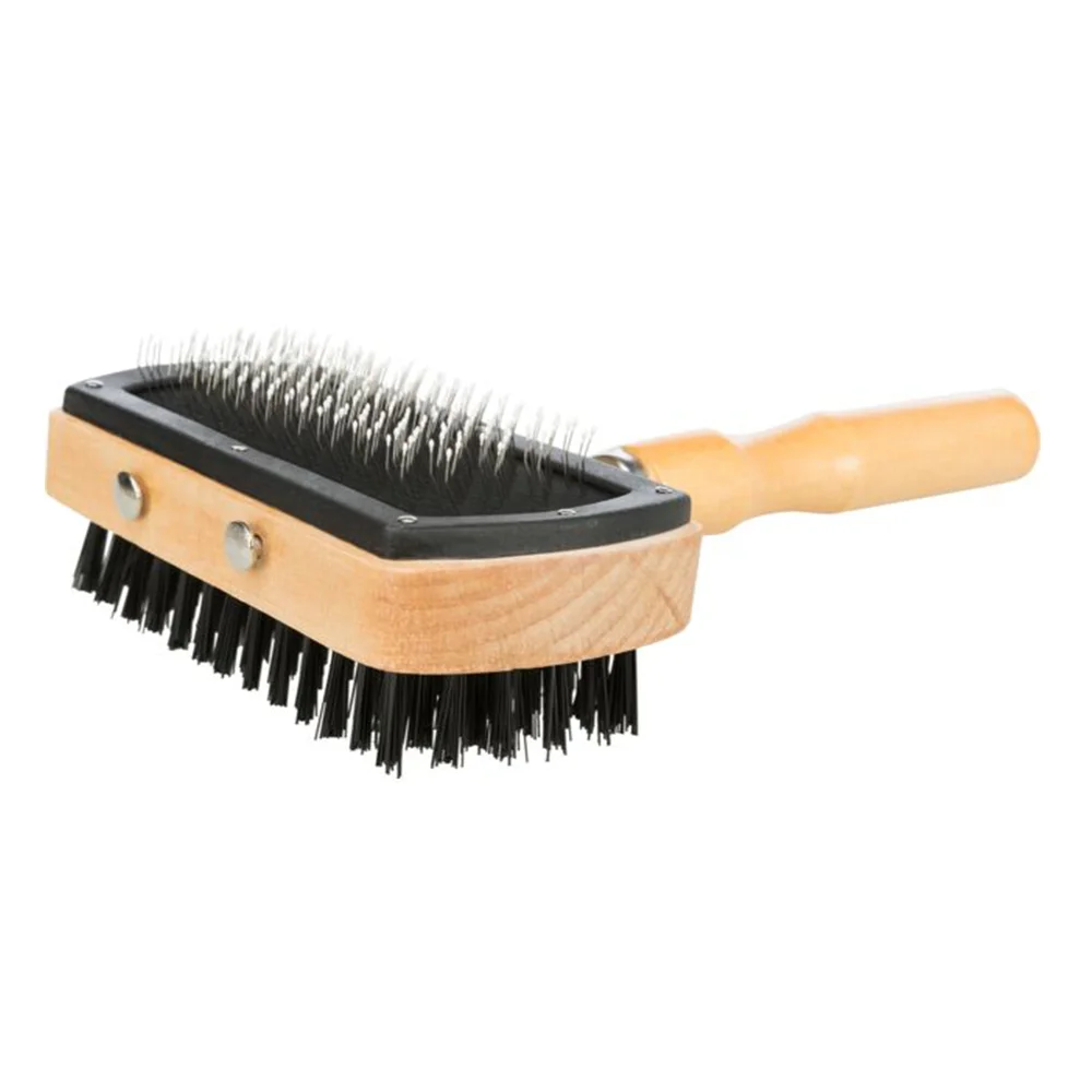 3568061-1 Trixie Пуходерка двусторонняя для ухода за шерстью и подшёрстком 18 x 10 см — изображение 1