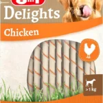 8in1 Delights Chicken Twisted Sticks куриные палочки для собак весом более 1 кг, 35 штук