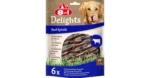 8in1 Delights Mal əti Spiralları itlər üçün mal əti şirniyyatları, 60 q, 6 ədəd.