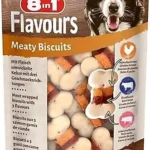 8in1 Flavours Meaty Biscuits бисквиты для собак с курицей, свининой и говядиной 100г
