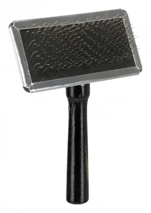 6010093 Trixie щётка-пуходерка мягкая + расчёска, 9 × 13 см — изображение 1