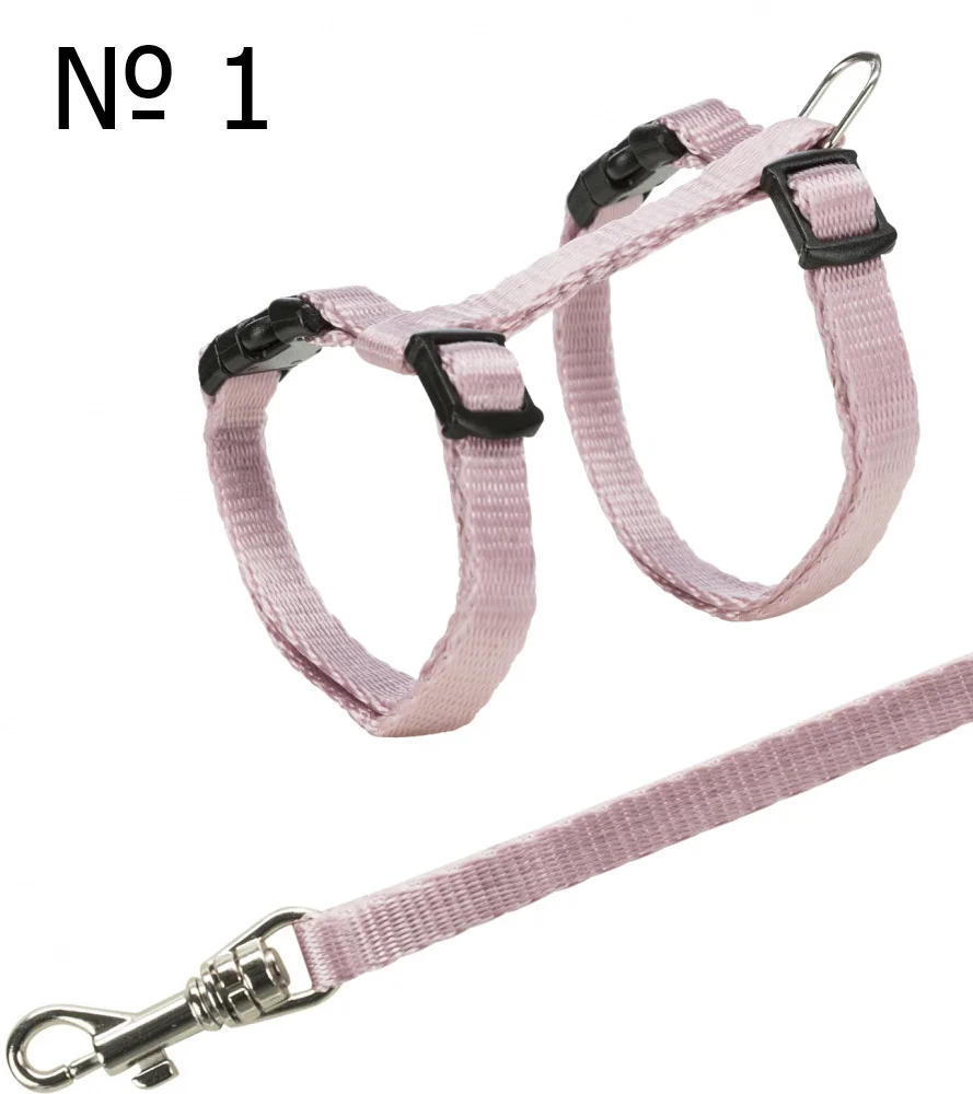 6010195 Trixie шлейка с поводком для котят, 19-31 см / 8мм — изображение 1