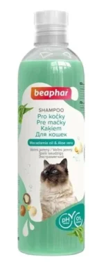 Beaphar Shampoo cat Macadamia oil & Aloe Vera Шампунь для кошек с маслом Макадамия и Алоэ вера, 250 мл
