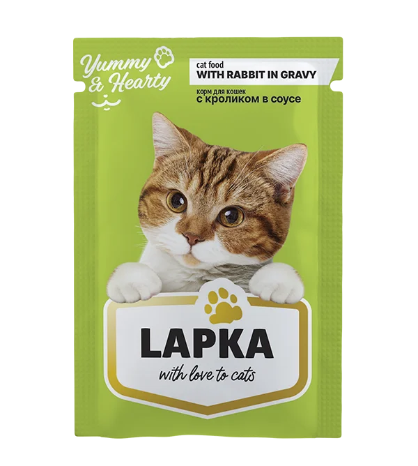 6010387 Lapka влажный корм для кошек с кроликом 85 г — изображение 1