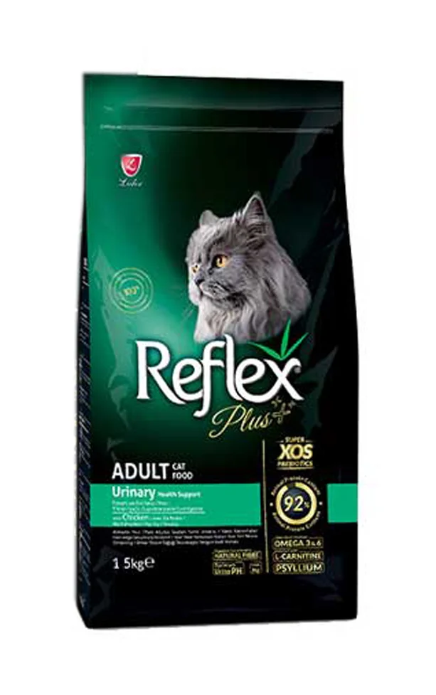 60104370 Reflex Plus Urinari сухой корм для кошек и котов, проблемами мочекаменной болезнью со вкусом курицей (целый мешок 15 кг) — изображение 1