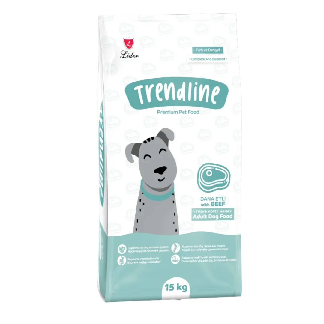 6010439-3 Trendline Yetkin İtlər üçün Mal Əti Dadlı Quru İt Yemi (toplu) - Şəkil 1