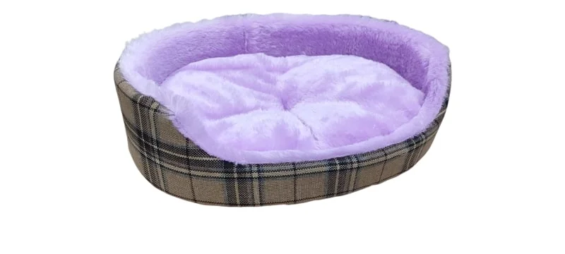 6010587 Лежанка матрешка с начесом для кошек и мелких собак L (большая) 56×42 см — изображение 1