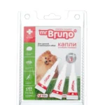 Mr.Bruno капли от клещей и насекомых, для щенков и маленьких собак 1 пипетка