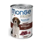 Monge Fresh Adult Vitello Veal  ilə mal əti ilə yetkin itlər üçün, super premium keyfiyyətli 400 g