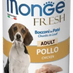 Monge Fresh Adult Pollo Chicken паштет с курицей для взрослых собак, супер премиум качества, 400 г