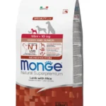 Monge Natural Junior Supetoremium Lamb & Rice сбалансированный сухой корм для щенков мелких пород, с ягненком и рисом, супер премиум качества 2.5 кг